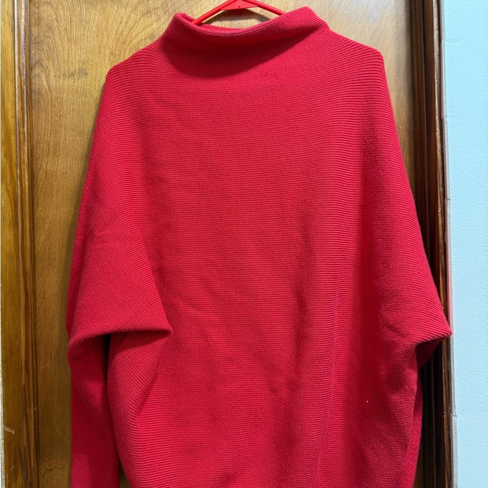 Zenana Outfitters Vibrant Red Turtleneck Sweater